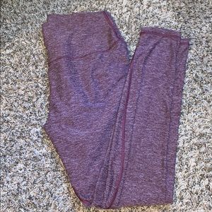 Heathered purple leggings